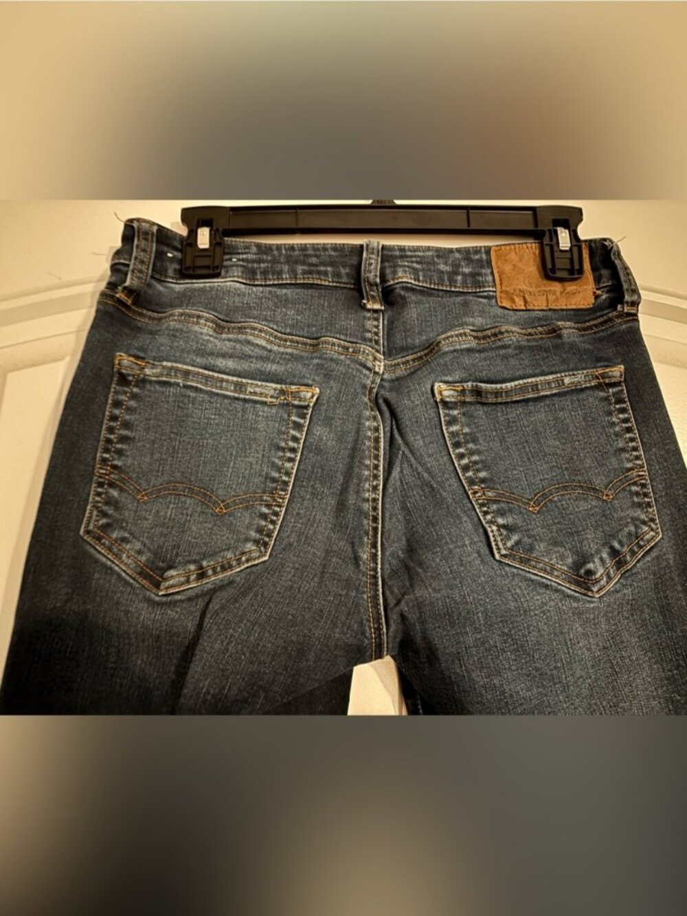 American Eagle Outfitters Navy Distressed Skinny Jeans - Picture 3 of 5